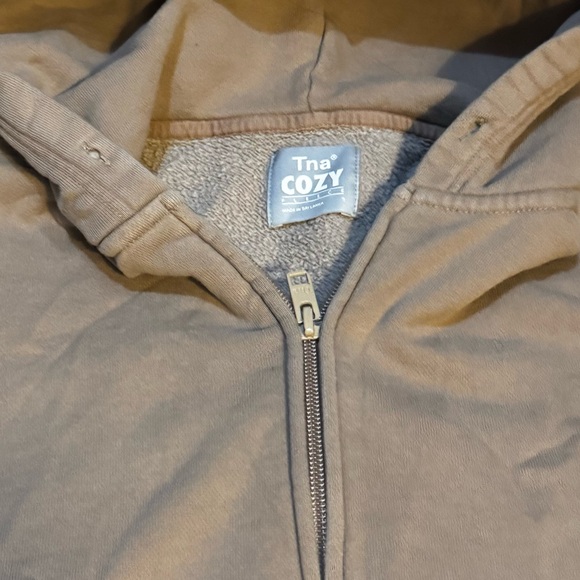 TNA Cozy Tan Zip-Up Hoodie - Picture 2 of 4